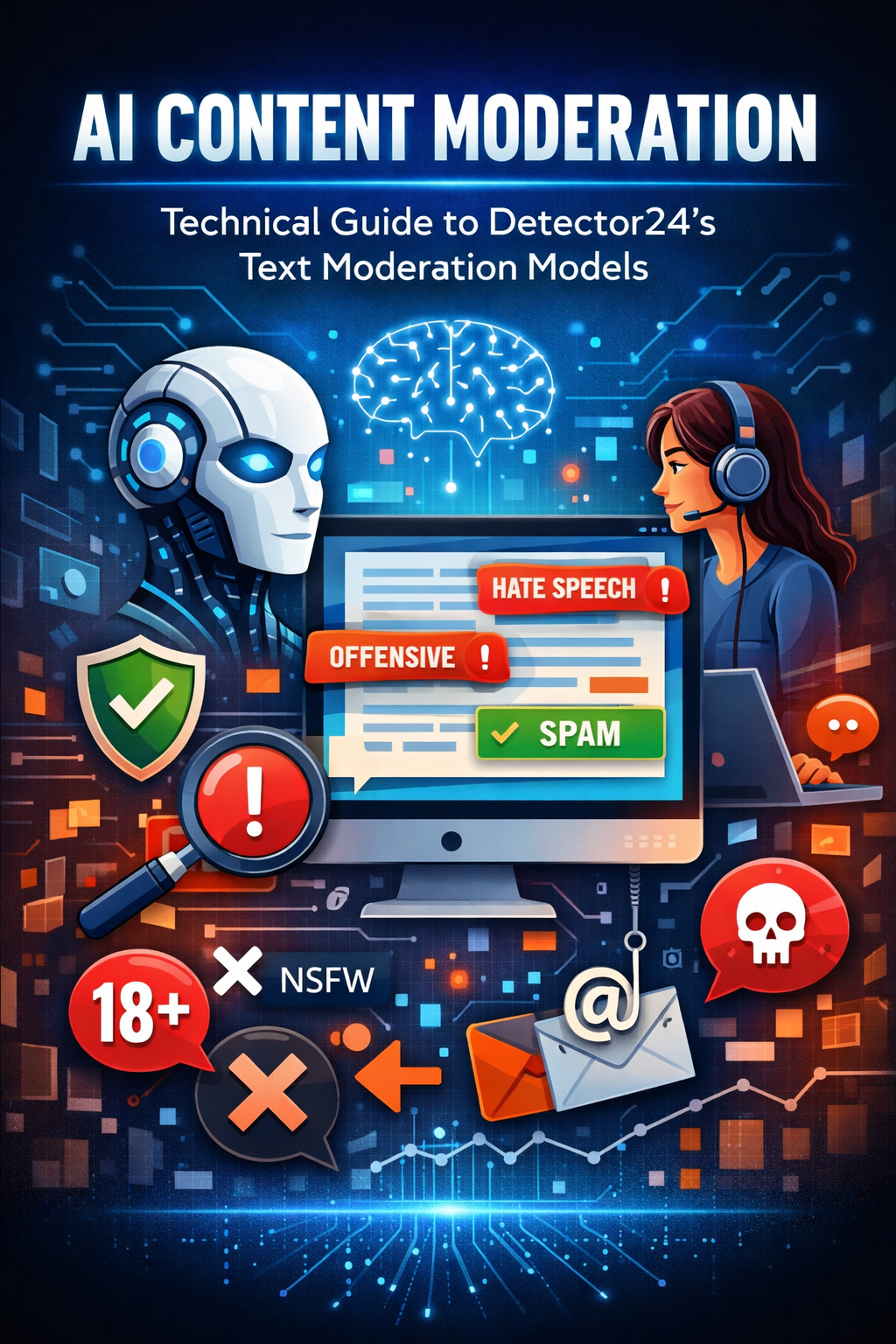 AI Content Moderation: Technical Guide to Detector24’s Text Moderation Models